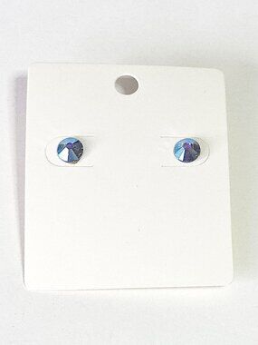 Blue AB crystal stud earrings